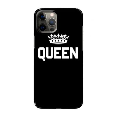 Queen zwart: Volledig geprint iPhone 12 Pro Max Hoesje