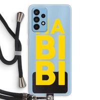 Habibi Blue: Samsung Galaxy A52 Transparant Hoesje met koord