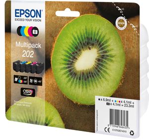 Epson inktcartridge 202, 250 - 400 pagina's, OEM C13T02E74010, 5 kleuren