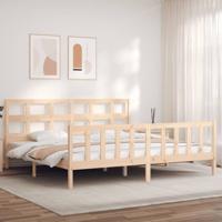 Bedframe zonder matras massief grenenhout 200x200 cm