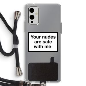 Safe with me: OnePlus 9 Transparant Hoesje met koord