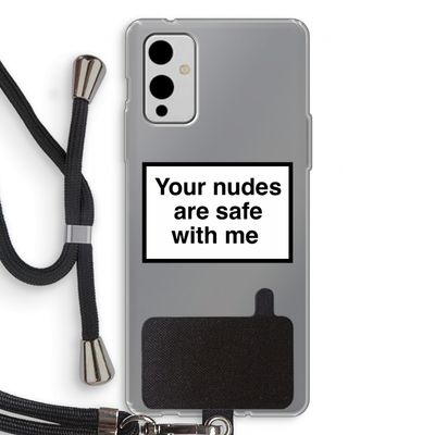 Safe with me: OnePlus 9 Transparant Hoesje met koord
