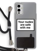 Safe with me: OnePlus 9 Transparant Hoesje met koord