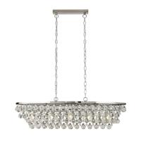 Searchlight Kristallen hanglampMichelle 131cm metaalgrijs - 9635-5CC