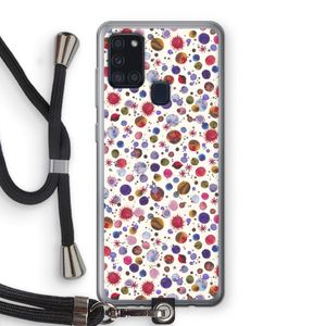 Planets Space: Samsung Galaxy A21s Transparant Hoesje met koord