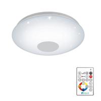 Eglo Plafonniere Voltago 2 RGB Crystal rond 38cm wit 95972