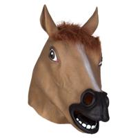 Paard dieren verkleedmasker - latex - volwassenen - carnaval