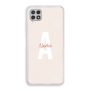 Strawberry Milkshake: Samsung Galaxy A22 4G Transparant Hoesje
