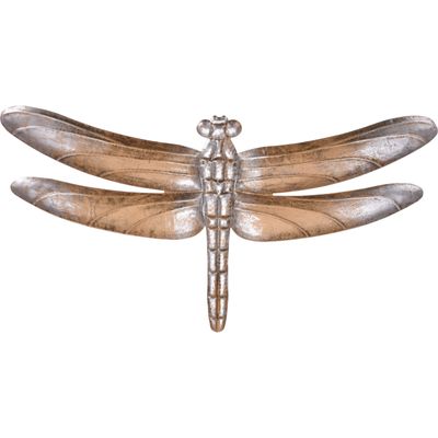 Metalen libelle lichtbruin/brons 49 x 33 cm tuin decoratie
