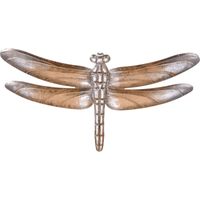 Metalen libelle lichtbruin/brons 49 x 33 cm tuin decoratie Metalen libelle lichtbruin/brons 49 x 33 cm tuin decoratie