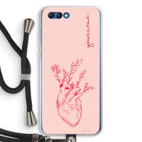 Blooming Heart: Honor 10 Transparant Hoesje met koord