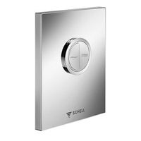 Schell Edition Eco bedieningsplaat dualflush voor closet inbouwspoelkraan compact II kunststof wit 028041599