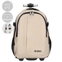 Enrico Benetti Innsbruck backpack trolley cabin luggage - laptop 17 inch-Sand