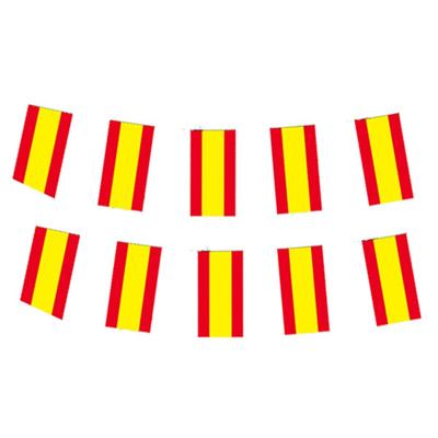 Slinger Spanje - 2x - 4 meter - papier - brandvertragend - Spaanse vlag