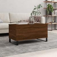 Salontafel 90x44,5x45 cm bewerkt hout bruin eikenkleur