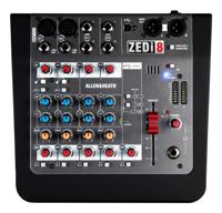 Allen & Heath ZEDi-8 8 kanalen Zwart, Grijs