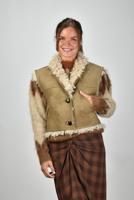 Marant Etoile gilet Clara GI0060FA-C3A01E taupe