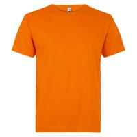 Heren t-shirt grote maten - oranje - basic shirts - katoen