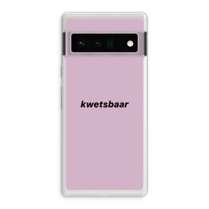kwetsbaar: Google Pixel 6 Pro Transparant Hoesje