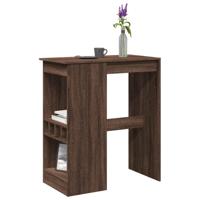 Bartafel met rekken 90x47,5x103,5 cm bewerkt hout bruin eiken