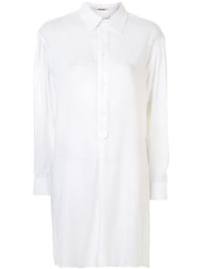 Yohji Yamamoto blouse à coupe oversize - Blanc