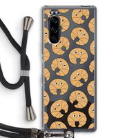 Croissant: Sony Xperia 5 Transparant Hoesje met koord
