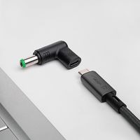 Akyga AK-ND-C18 tussenstuk voor kabels USB-C 6.3 x 3.0 mm Zwart - thumbnail