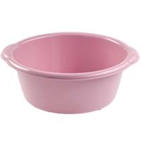 Plasticforte Afwasteiltje - Set van 2x stuks - 15 liter - oud roze - rond - afwasbak - 46 x 17 cm