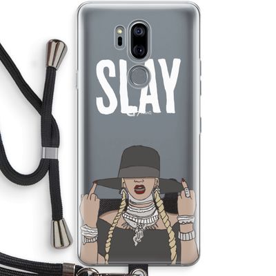 Slay All Day: LG G7 Thinq Transparant Hoesje met koord