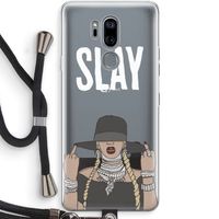 Slay All Day: LG G7 Thinq Transparant Hoesje met koord