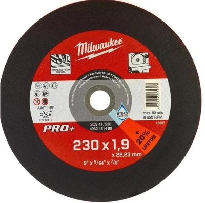 Milwaukee Dunne metaaldoorslijpschijven PRO+ SCS 41/230 x 1,9 x 22 mm - 4932451490