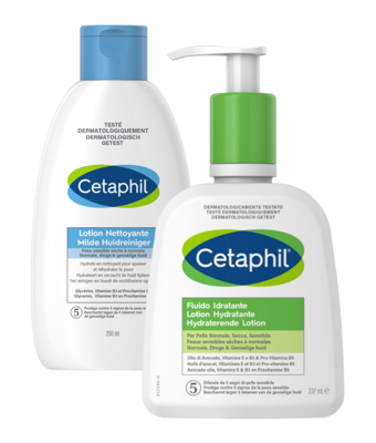 Cetaphil Milde Huidreiniger + Moisturizing Lotion Combi Cetaphil Milde Huidreiniger + Moisturizing Lotion Combi