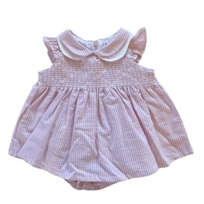 Deolinda licht roze gestreept jurkje