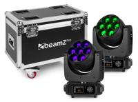 Beamz Beamz MHL740 led wash zoom movinghead set - thumbnail