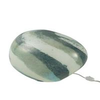 Lamp Dany Strepen Ovaal Glas Blauw-groen