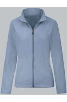 TRIGEMA Slim Fit Dames fleece jas blauw, Effen