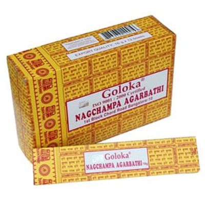 Goloka Wierook Nag Champa (12 pakjes)