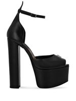 Philipp Plein sandales en cuir à plateforme - Noir - thumbnail