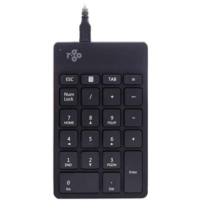 R-GO Tools Numpad Break Numeriek toetsenbord Kabelgebonden Ergonomisch Zwart