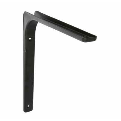 AMIG Plankdrager/planksteun van metaal - gelakt zwart - H200 x B250 mm