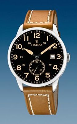 Horlogeband Festina F20347-6 Leder Cognac 21mm