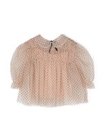 Philosophy Di Lorenzo Serafini Kids blouse en tulle à pois - Rose