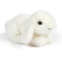 Konijn knuffel - wit - pluche - 16 cm - konijnenknuffel - knuffeldier