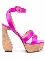 Si Rossi sandales Antonia en satin - Rose - thumbnail