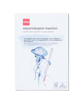 HEMA Kaarten van aquarelpapier A6