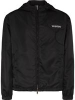 Valentino Garavani coupe-vent Men's Garden à fleurs brodées - Noir