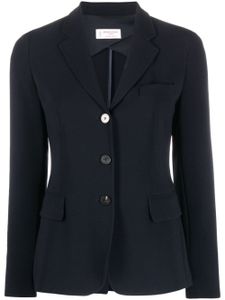 Alberto Biani blazer boutonné à col v - Bleu