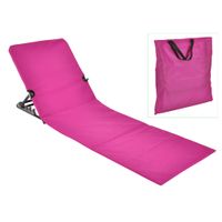 HI Strandmat stoel opvouwbaar PVC roze - thumbnail