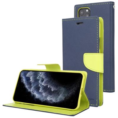 Voor iPhone 11 Pro MERCURY GOOSPERY FANCY dagboek horizontale Flip lederen draagtas met houder & kaartsleuven & portemonnee (Navy)