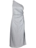 Oséree robe mi-longue Lumière à design asymétrique à une épaule - Gris